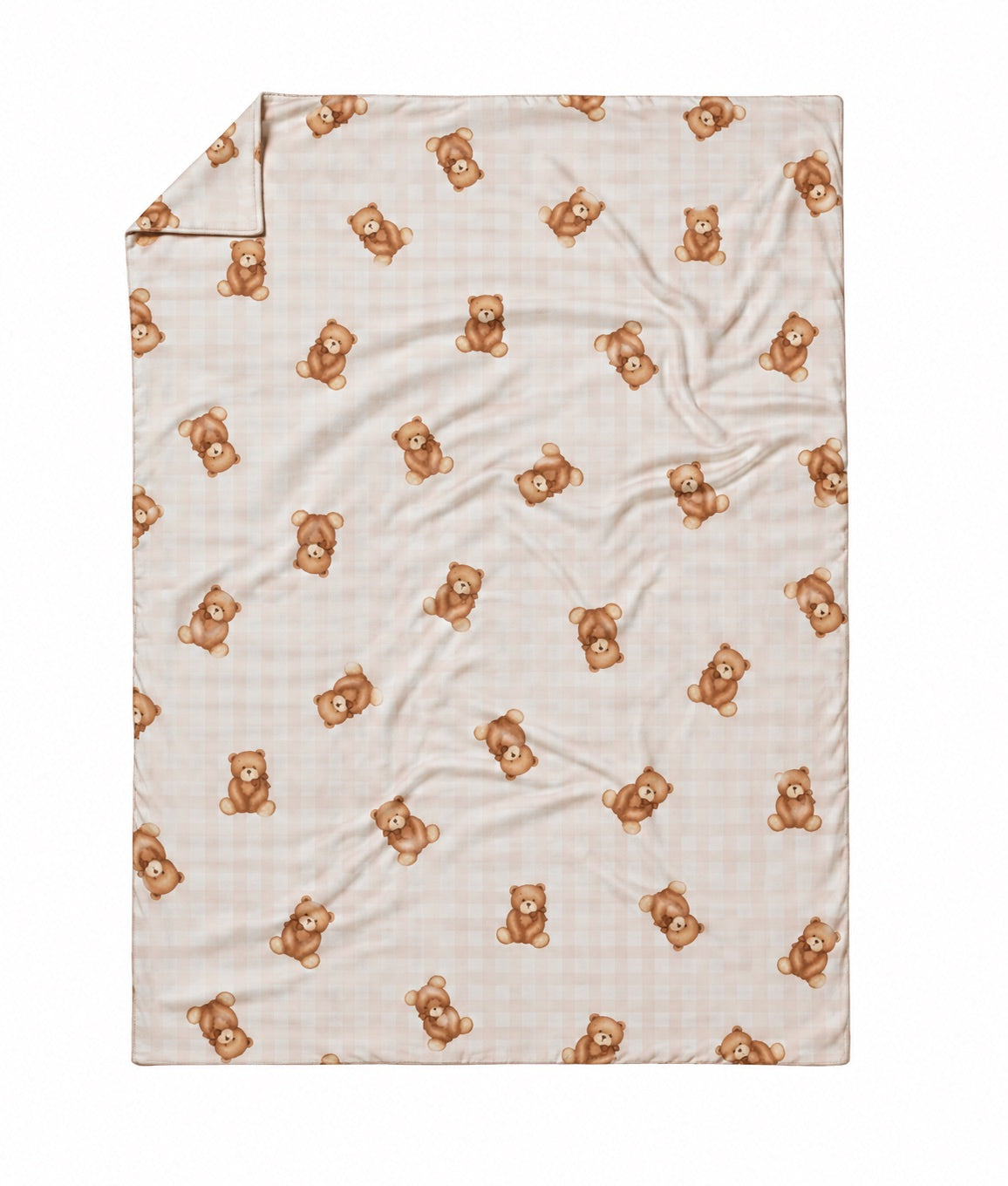 Toddler Gingham Duvet Cover Only by Little Mae & Co