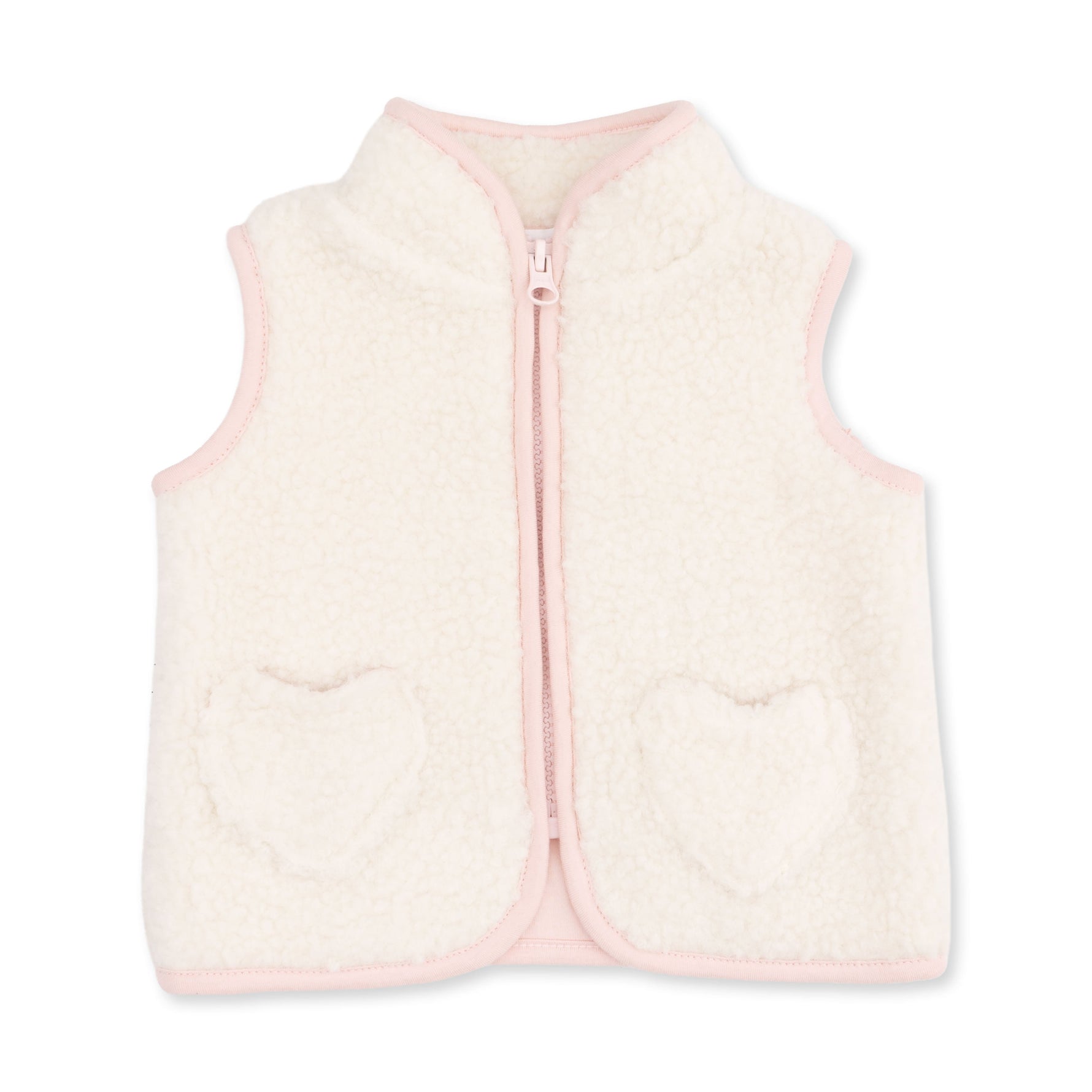 Sherpa - Zip Vest with Heart Pockets by Angel Dear (view 2 of 4)
