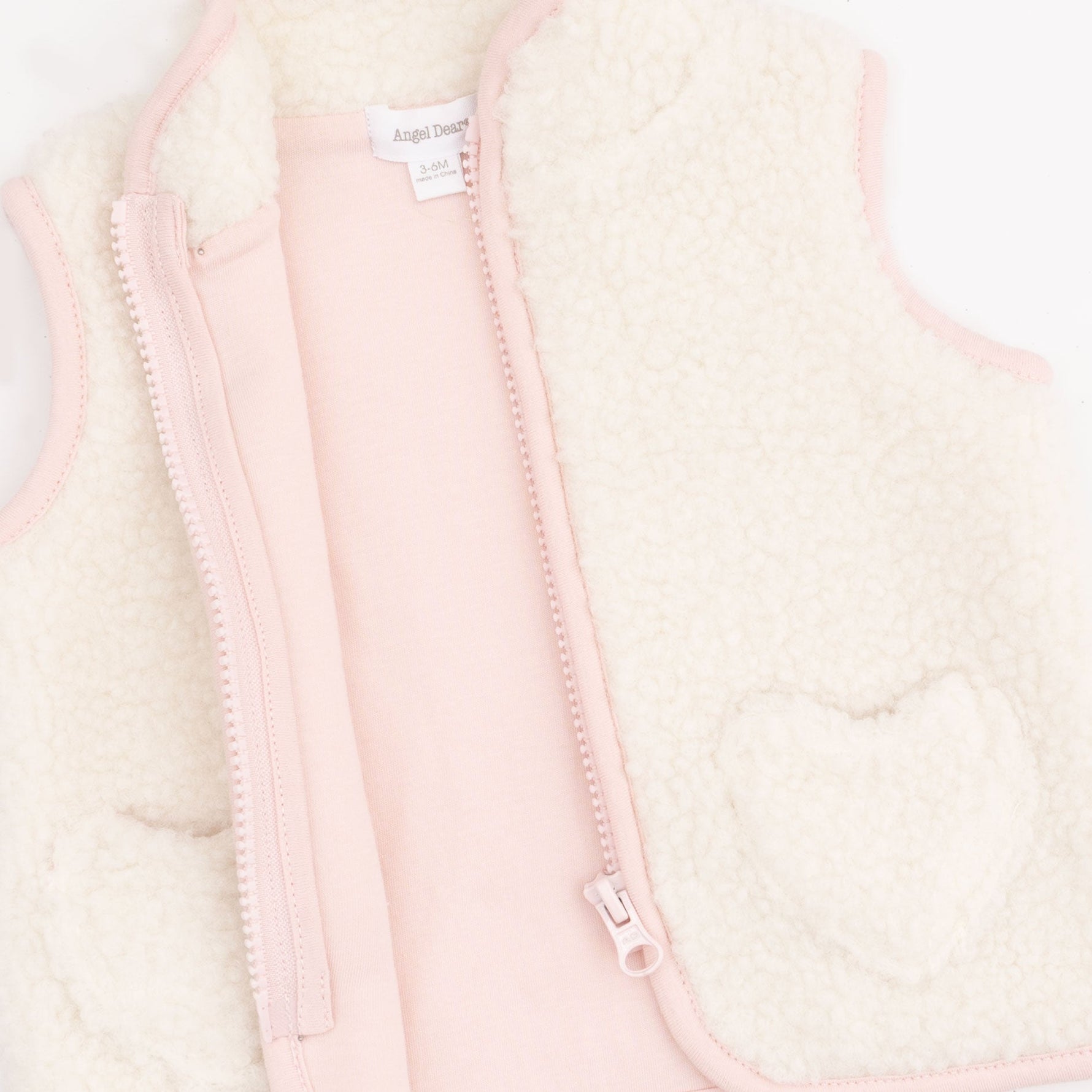 Sherpa - Zip Vest with Heart Pockets by Angel Dear (view 4 of 4)