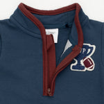 Varsity French Terry - Zip Neck Romper by Angel Dear (view 5 of 7)