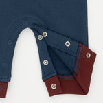 Varsity French Terry - Zip Neck Romper by Angel Dear (view 6 of 7)