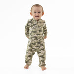 Organic French Terry Zip Romper - Camo by Angel Dear (view 1 of 5)