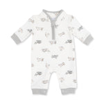 Vintage Airplane Pilots - Zip Neck Romper by Angel Dear (view 2 of 5)