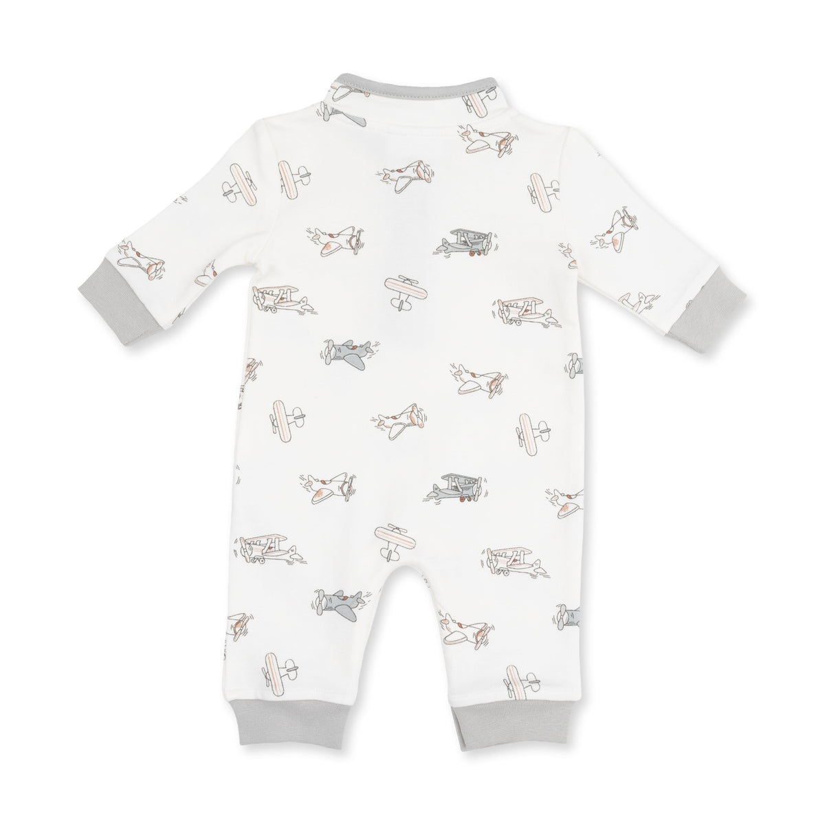 Vintage Airplane Pilots - Zip Neck Romper by Angel Dear (view 3 of 5)