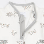 Vintage Airplane Pilots - Zip Neck Romper by Angel Dear (view 4 of 5)