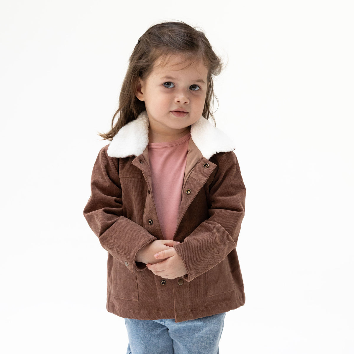 Solid Beaver Fur Corduroy - Corduroy Jacket by Angel Dear (view 3 of 5)