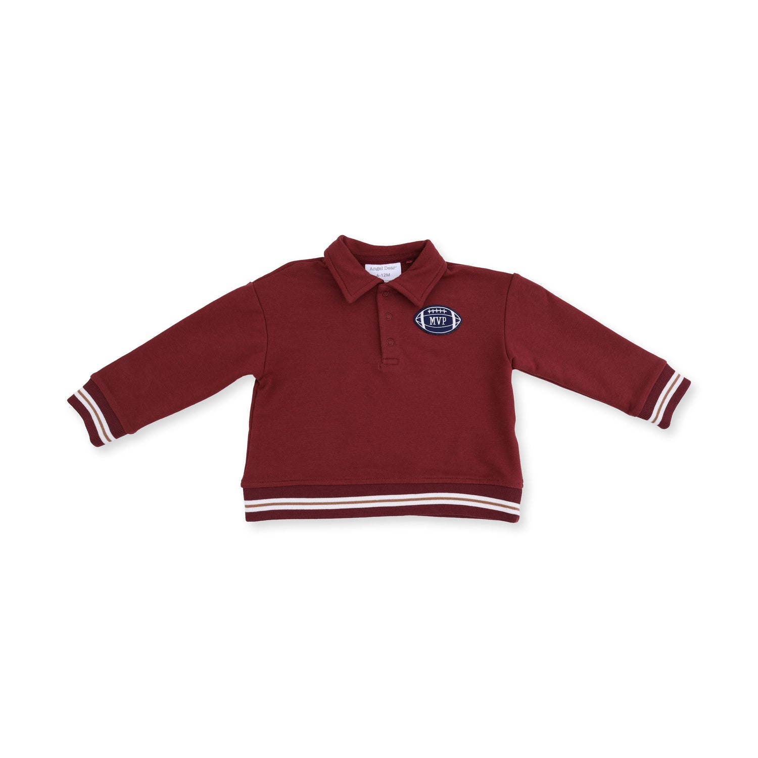Varsity French Terry - Polo Sweatshirt by Angel Dear (view 2 of 5)