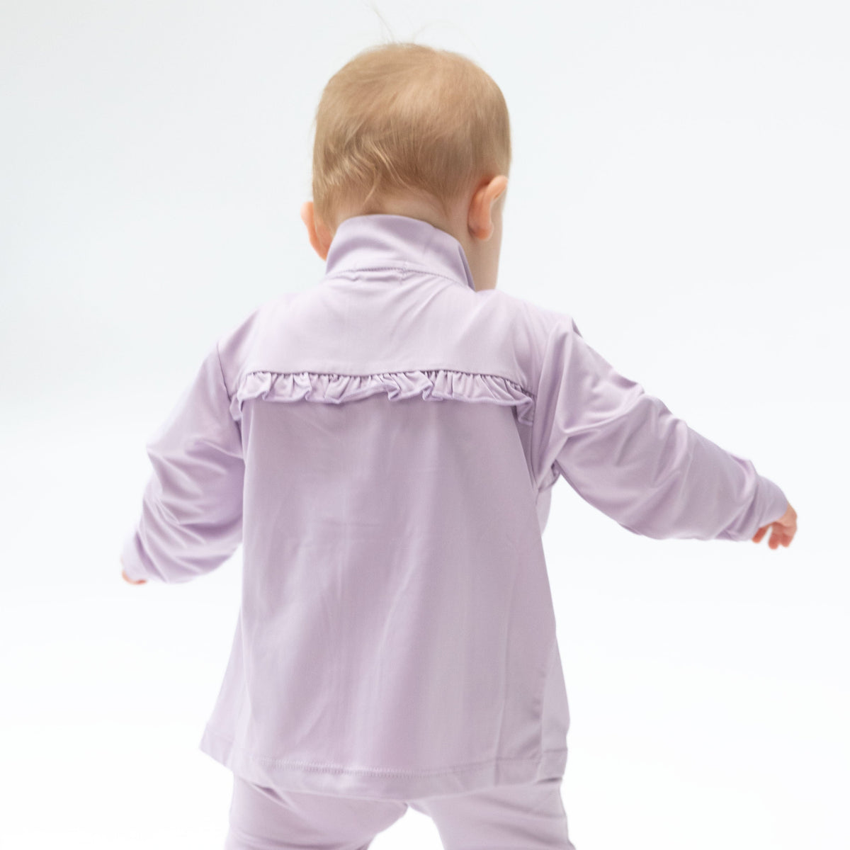 Tiny Tumblers Activewear Lilac - Mock Neck Active Jacket by Angel Dear