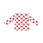 Festive Bows - Long Sleeve Ruffle Tee by Angel Dear