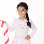 Gingerbread - Long Sleeve Ruffle Tee by Angel Dear
