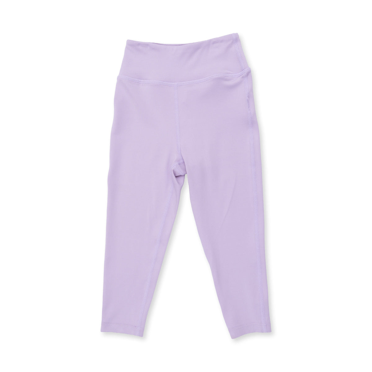 Lilac Active Pant for babies and toddlers with tapered legs, shown flat