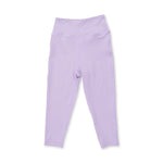 Lilac Active Pant for babies and toddlers with tapered legs, shown flat