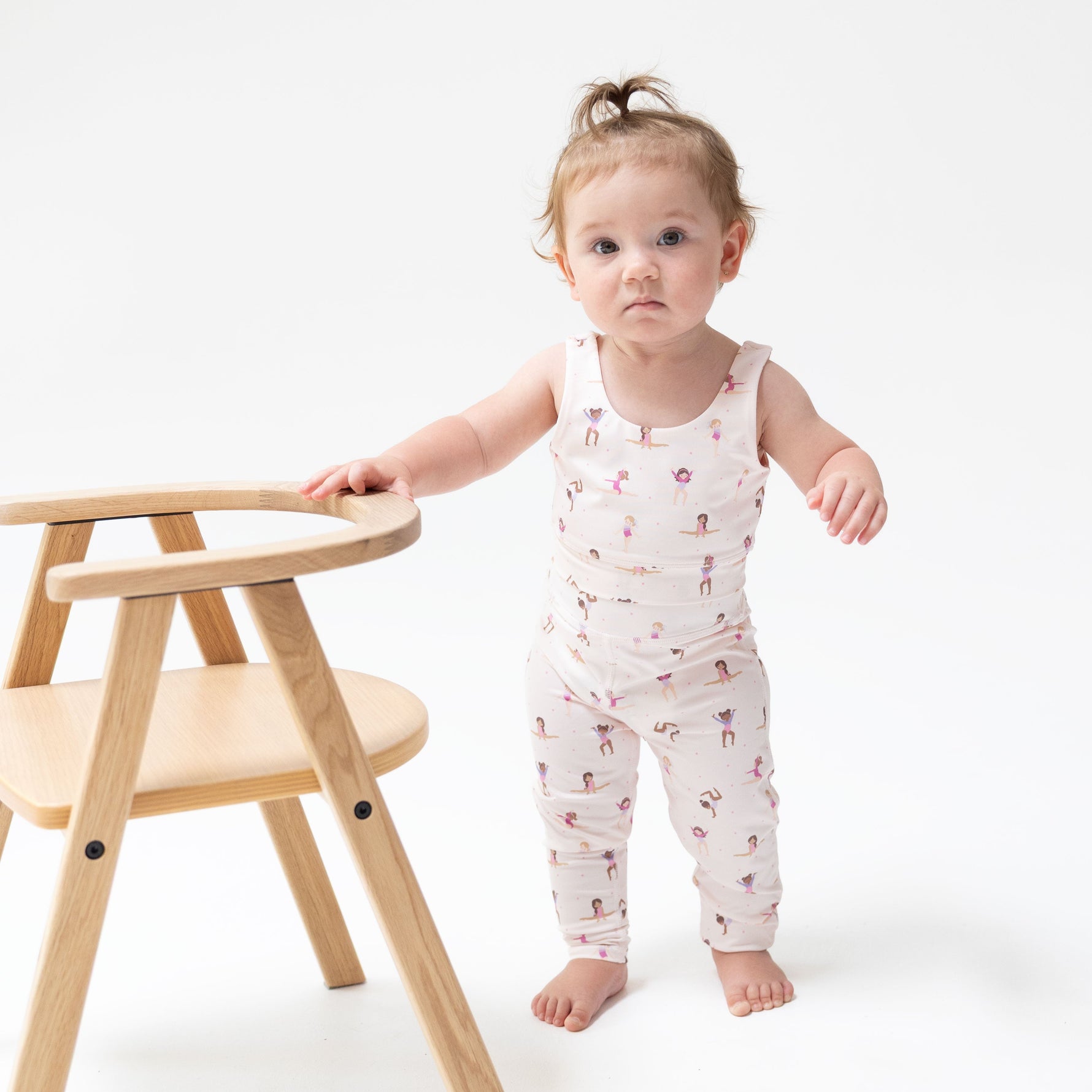 Sleeveless tank top for toddlers and kids from Angel Dear's Tiny Tumblers activewear collection