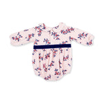 Nora Floral Velour - Bubble with Peter Pan Collar by Angel Dear