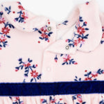 Nora Floral Velour - Bubble with Peter Pan Collar by Angel Dear