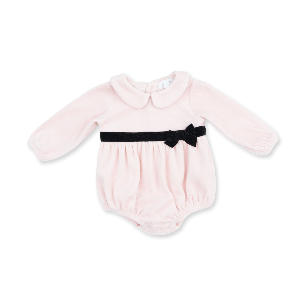 Velour Soft Pink - Velour Bubble with Peter Pan Collar by Angel Dear