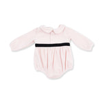 Velour Soft Pink - Velour Bubble with Peter Pan Collar by Angel Dear