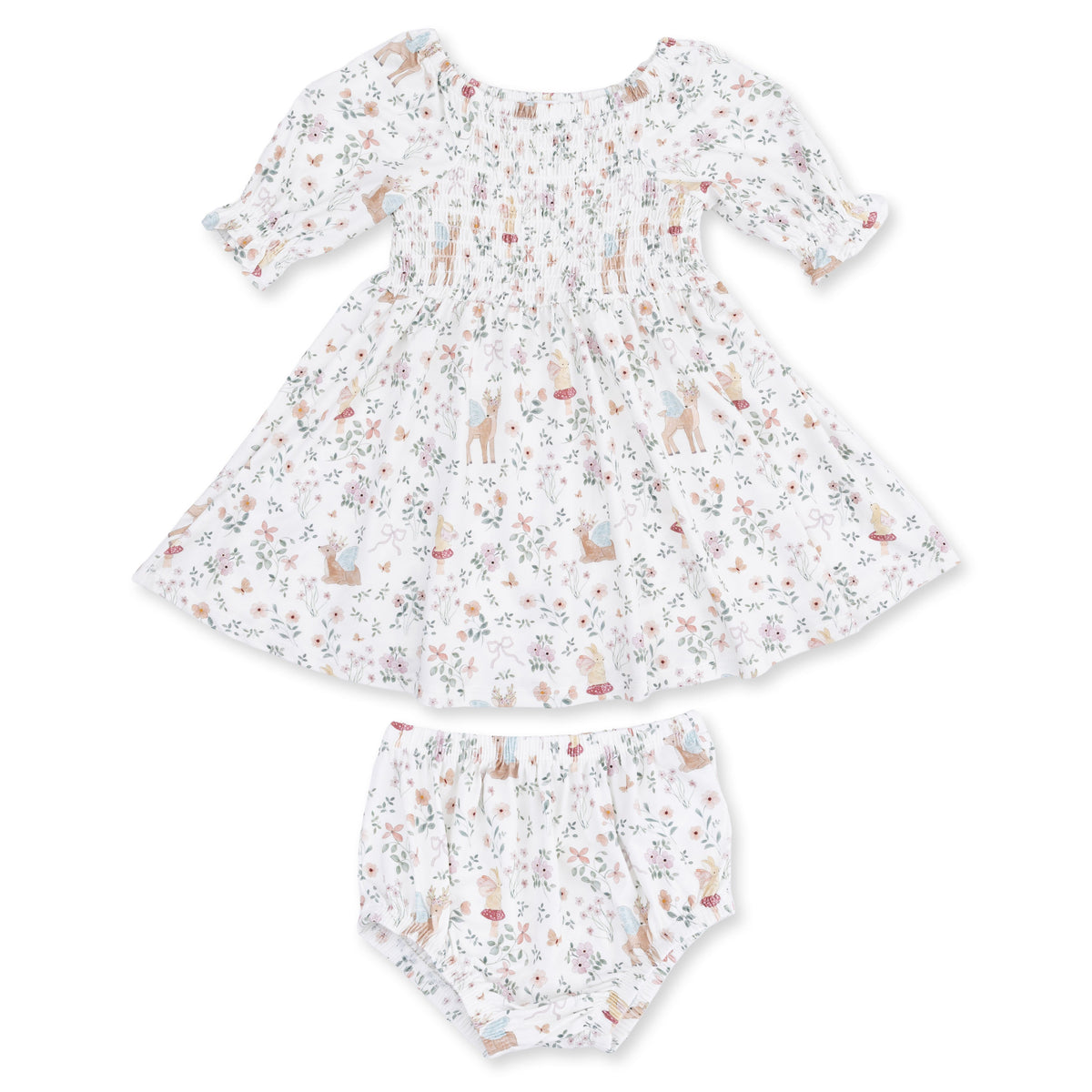 Bamboo Viscose Jennifer Dress & Bloomer Set - Enchanted by Angel Dear (view 2 of 5)