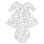 Bamboo Viscose Jennifer Dress & Bloomer Set - Enchanted by Angel Dear (view 2 of 5)