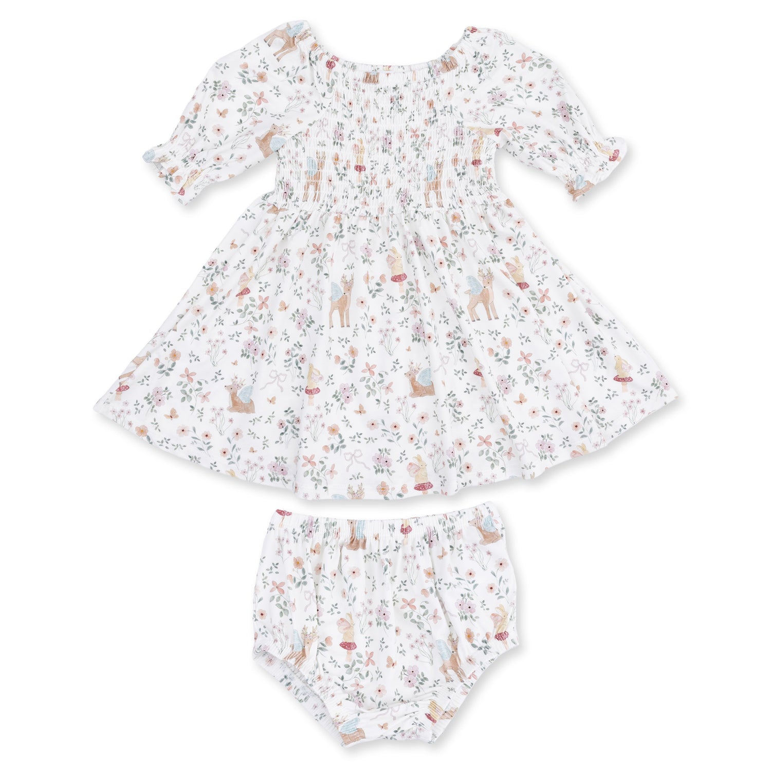 Bamboo Viscose Jennifer Dress & Bloomer Set - Enchanted by Angel Dear (view 2 of 5)