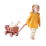 Organic Muslin Ruffle Tunic & Smocked Pants Set by Angel Dear