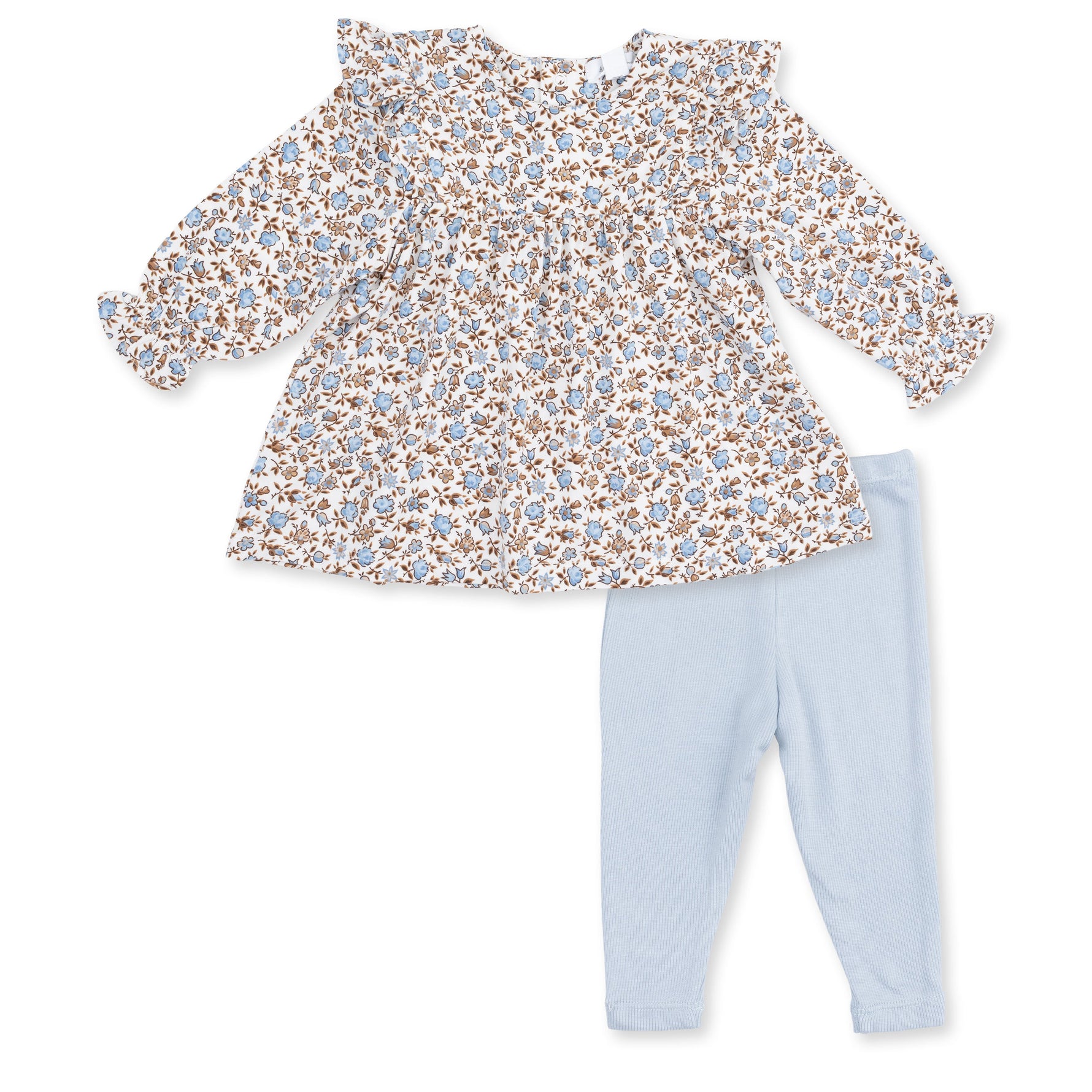 Hazel Floral - Ruffle Tunic with Legging by Angel Dear