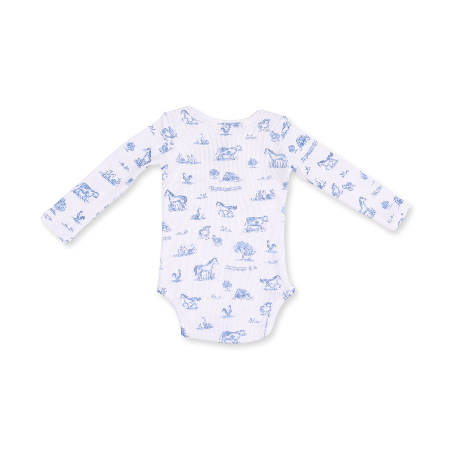 Farm Friends - Long Sleeve Bodysuit by Angel Dear (view 2 of 2)