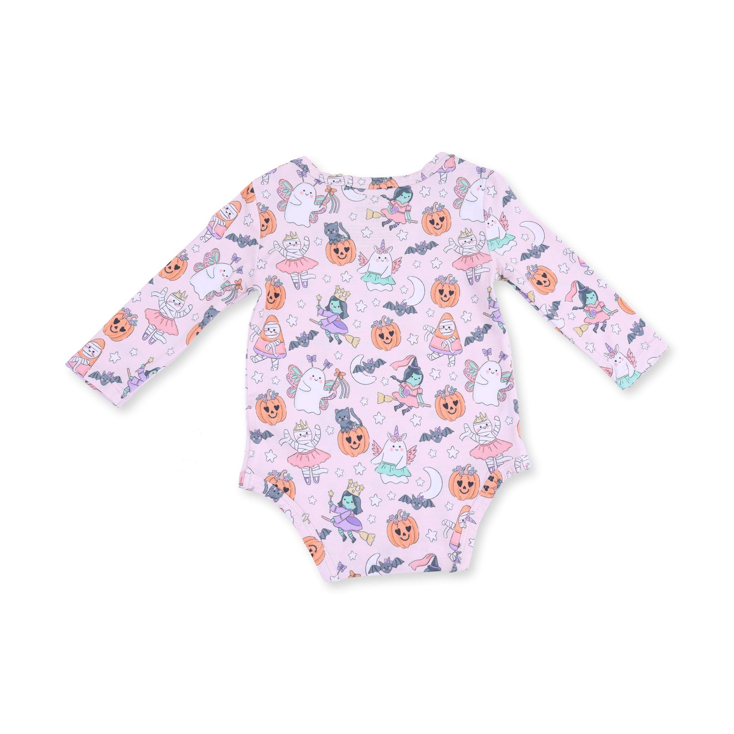 Halloween Monster Dress Up Pink - Long Sleeve Bodysuit