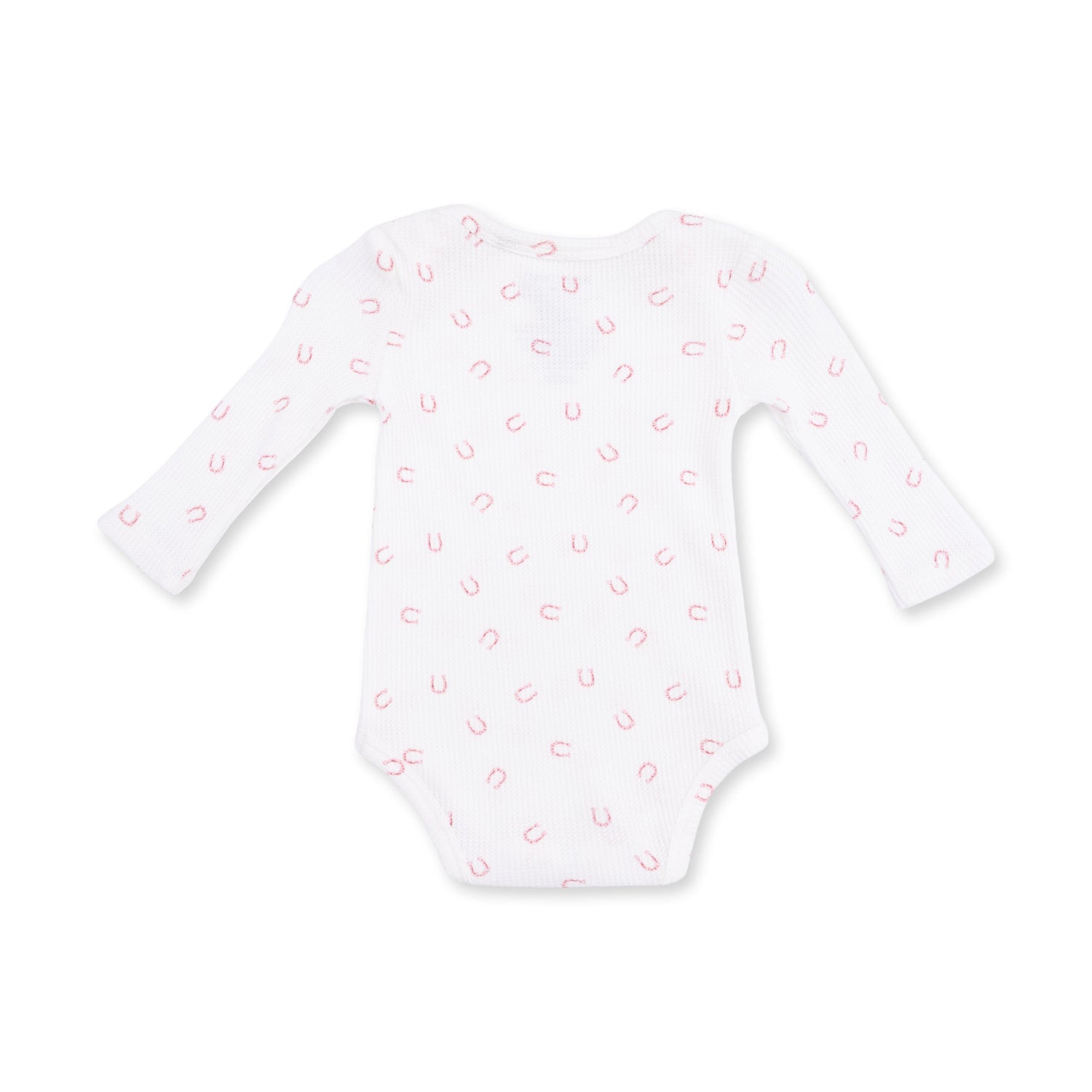 Little Horseshoes Pink - Long Sleeve Bodysuit