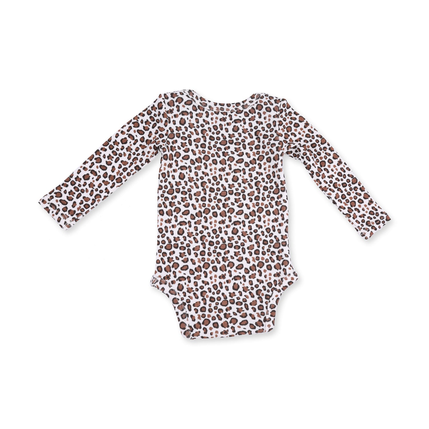 Leopard Rib - Lap Shoulder Bodysuit