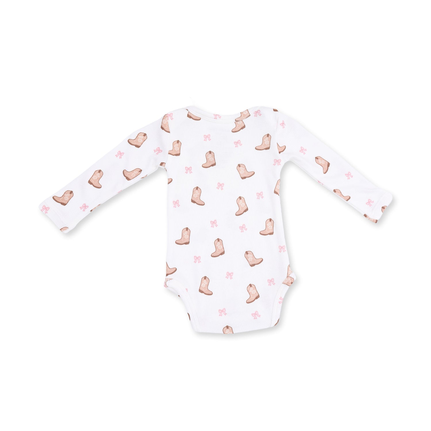 Mini Cowgirl Boots - Long Sleeve Bodysuit