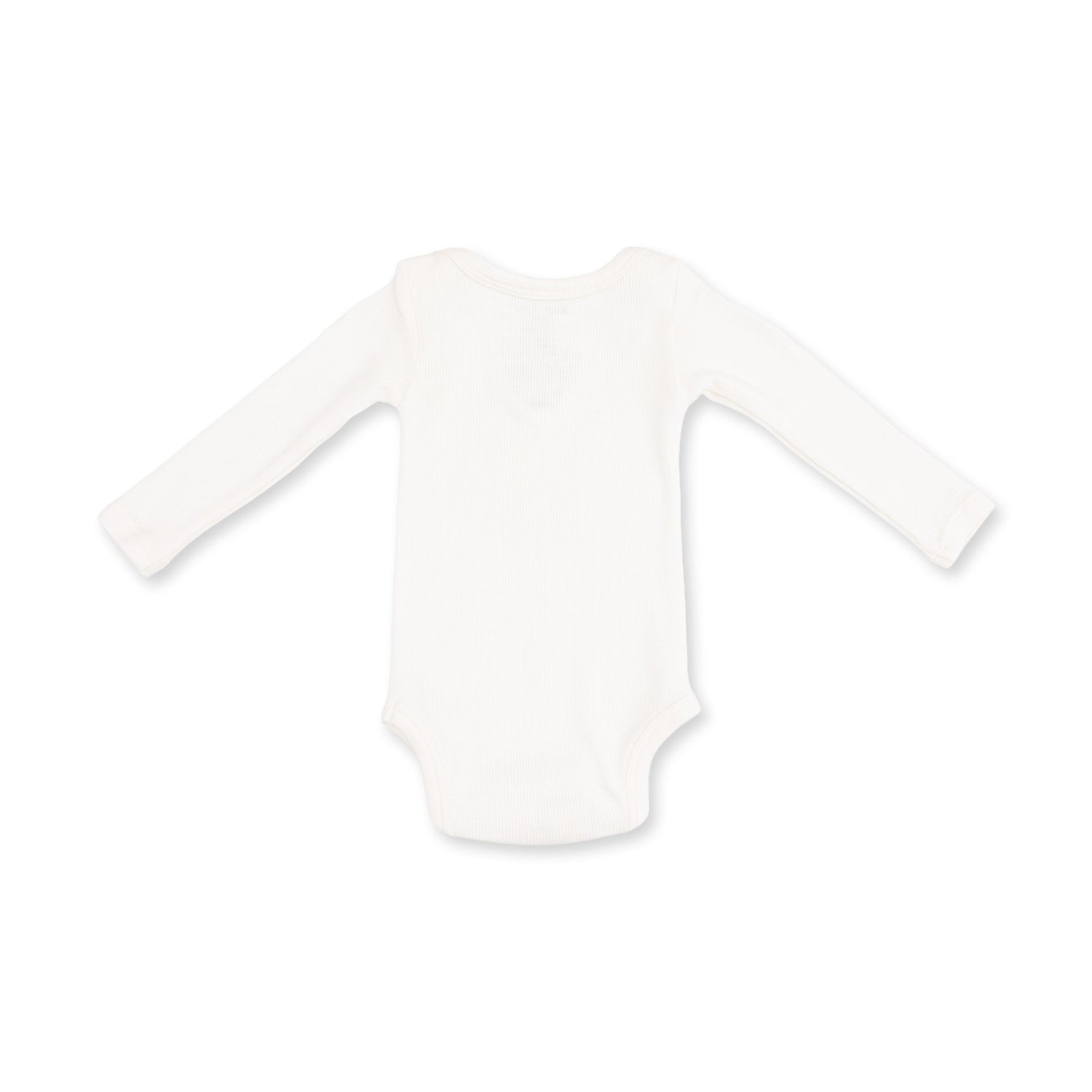Solid Snow White - Lap Shoulder Bodysuit by Angel Dear (view 2 of 3)