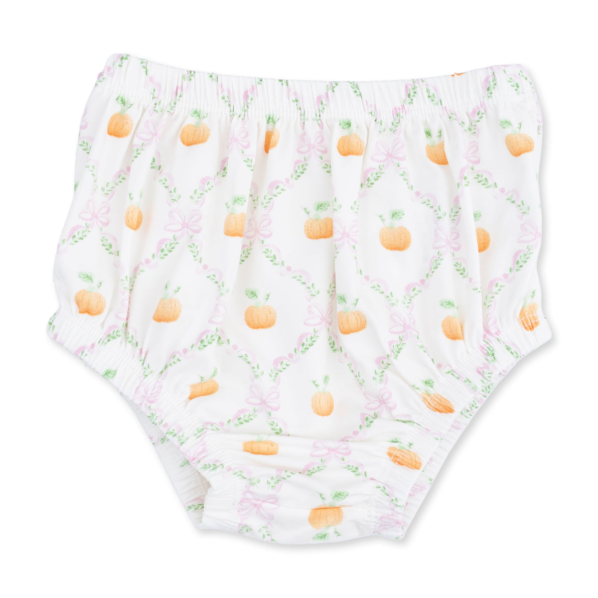 Pretty Pumpkin Trellis - Jane Puff Sleeve Bishop Dress and Bloomer by Angel Dear