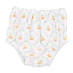 Pretty Pumpkin Trellis - Jane Puff Sleeve Bishop Dress and Bloomer by Angel Dear