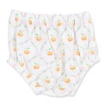 Pretty Pumpkin Trellis - Jane Puff Sleeve Bishop Dress and Bloomer by Angel Dear