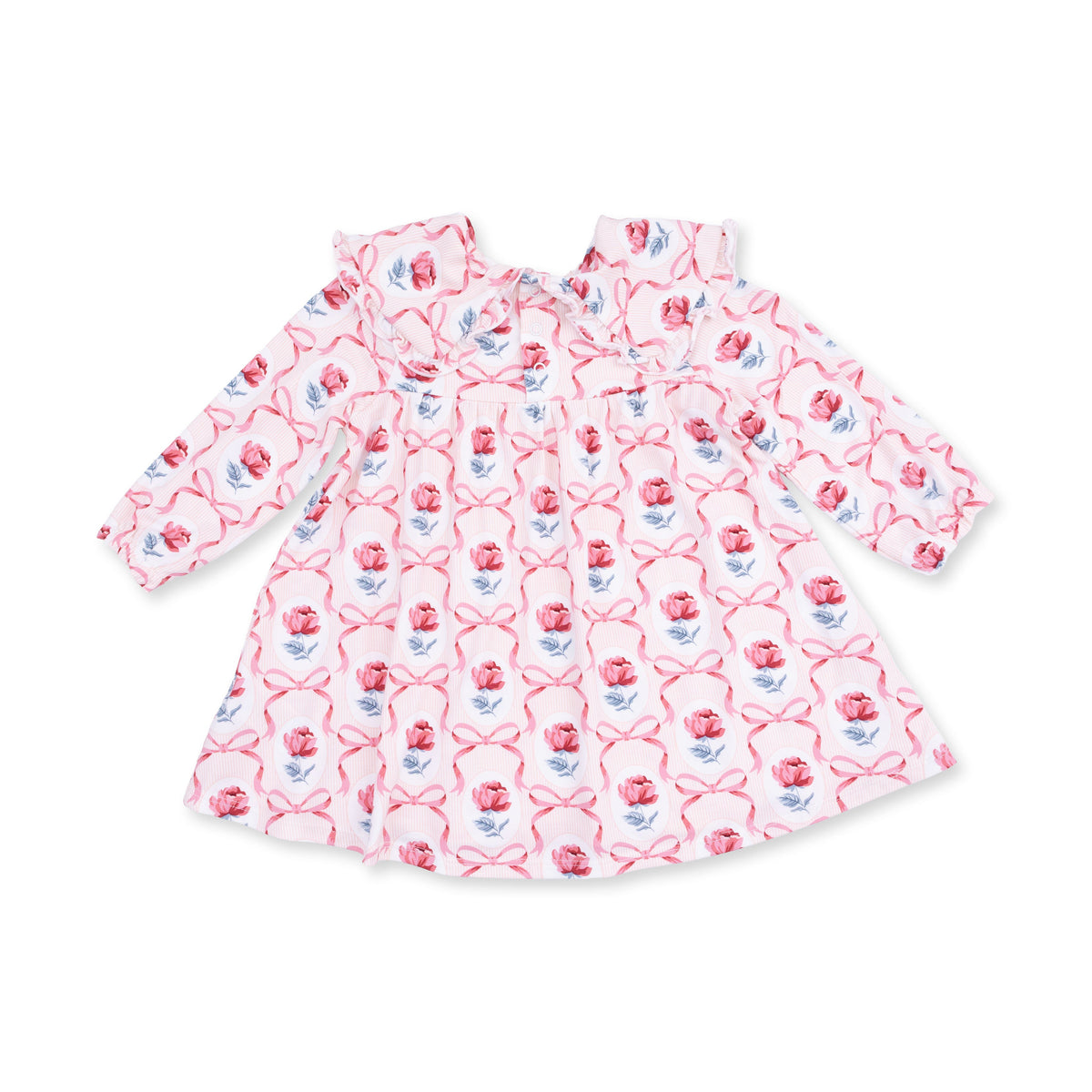 Leslie Rose - Sofia Dress with Oversize Collar and Bloomer by Angel Dear
