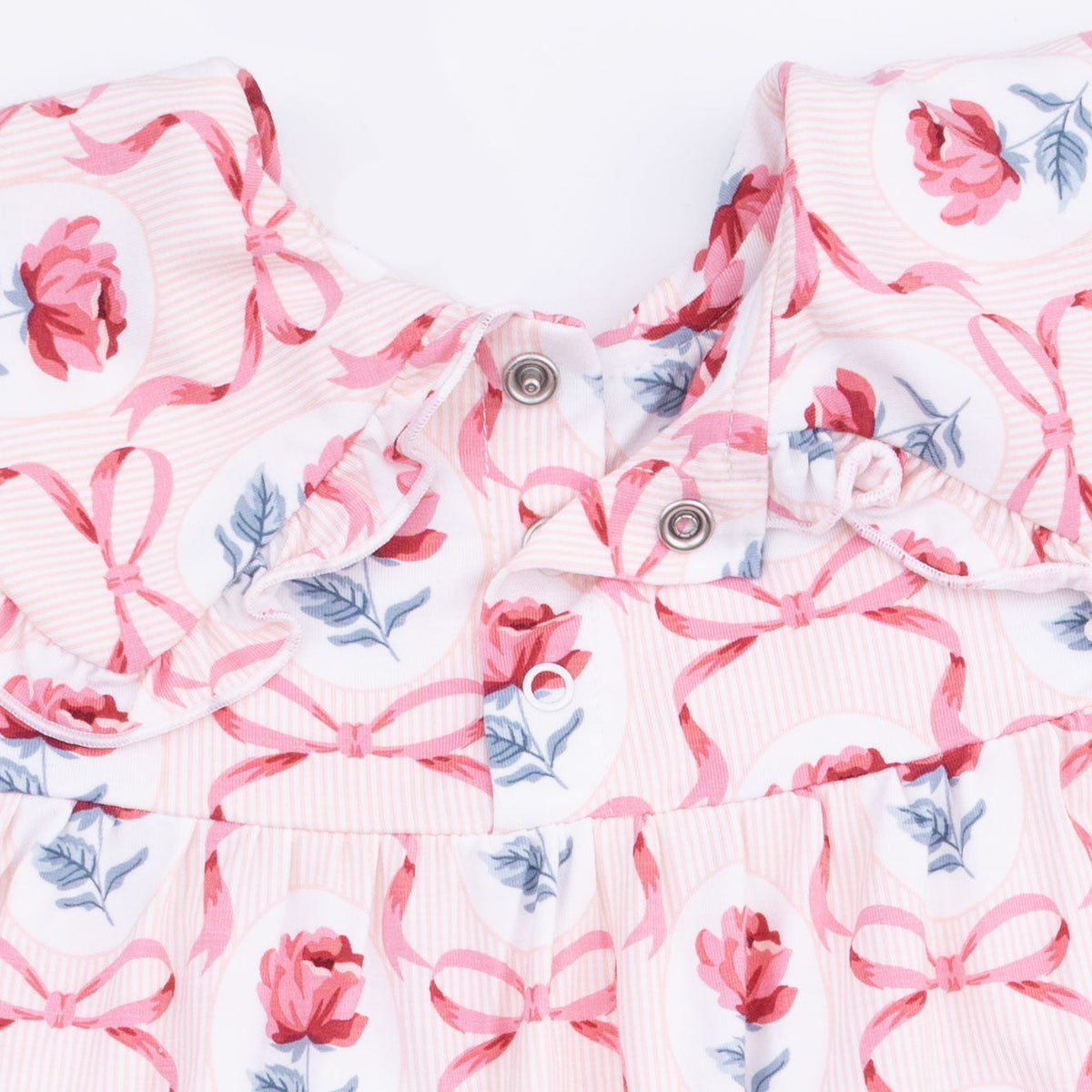Leslie Rose - Sofia Dress with Oversize Collar and Bloomer by Angel Dear
