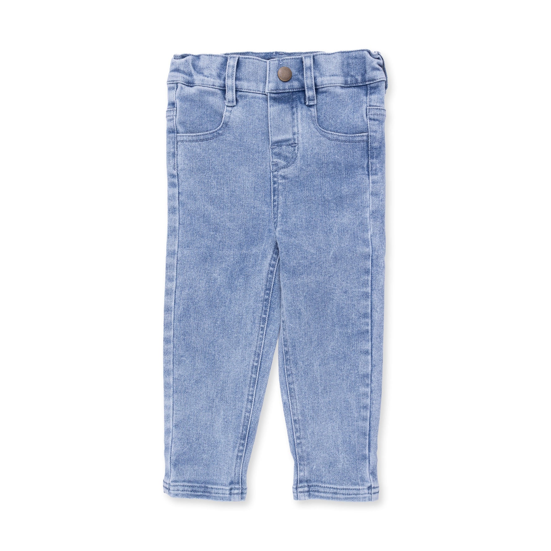 Old School Blue Stretch Denim - Adjustable Pants by Angel Dear