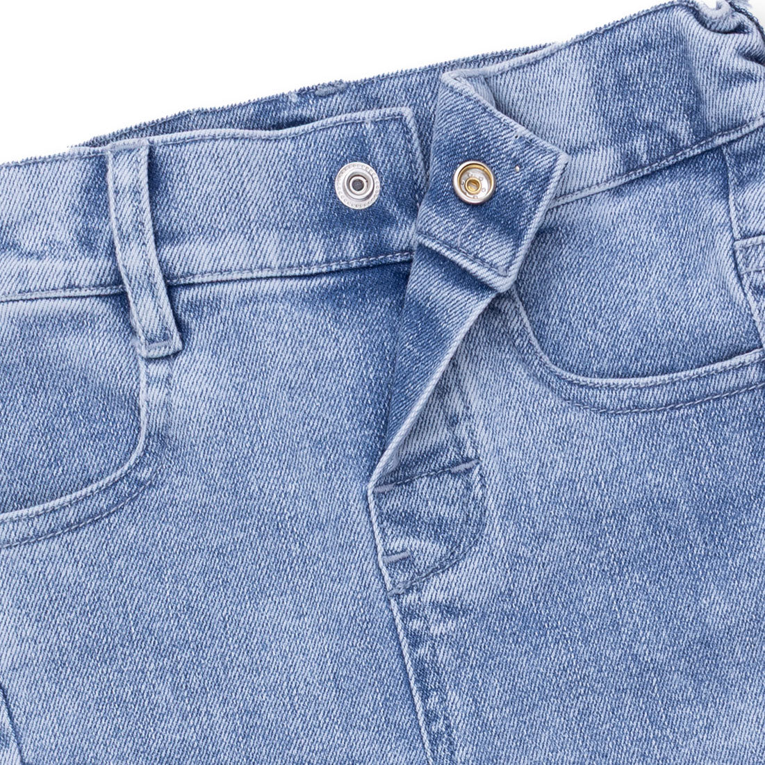Old School Blue Stretch Denim - Adjustable Pants by Angel Dear