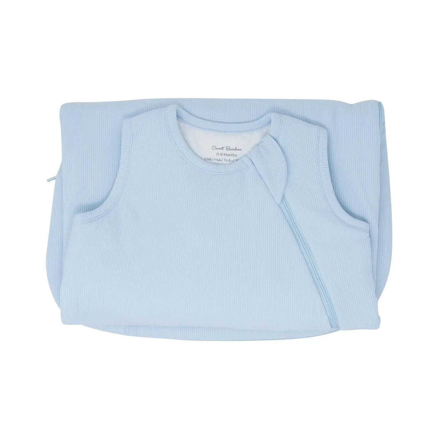 Sweet Bamboo 1.5 TOG Sleep Sack Bashful Blue Rib - 