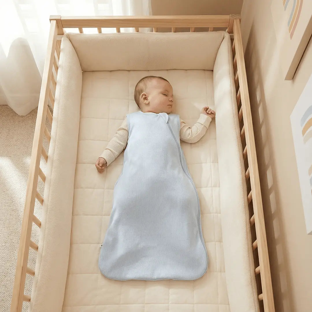 Sweet Bamboo 1.5 TOG Sleep Sack Bashful Blue Rib - 