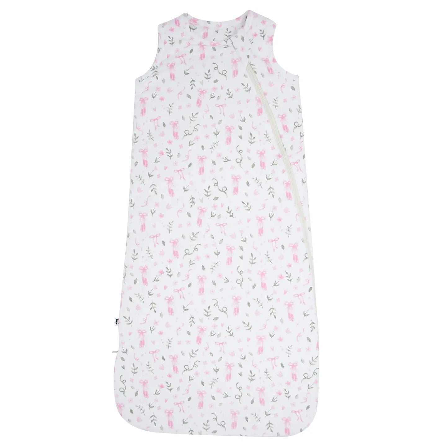 1.5 Tog Sleep Sack for Infants with 2 Way J Zipper and Quilted Lining Size 0 to 9 Months Sweet Bamboo