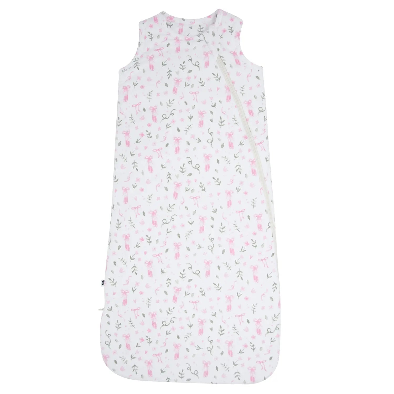 1.5 Tog Sleep Sack for Infants with 2 Way J Zipper and Quilted Lining Size 0 to 9 Months Sweet Bamboo
