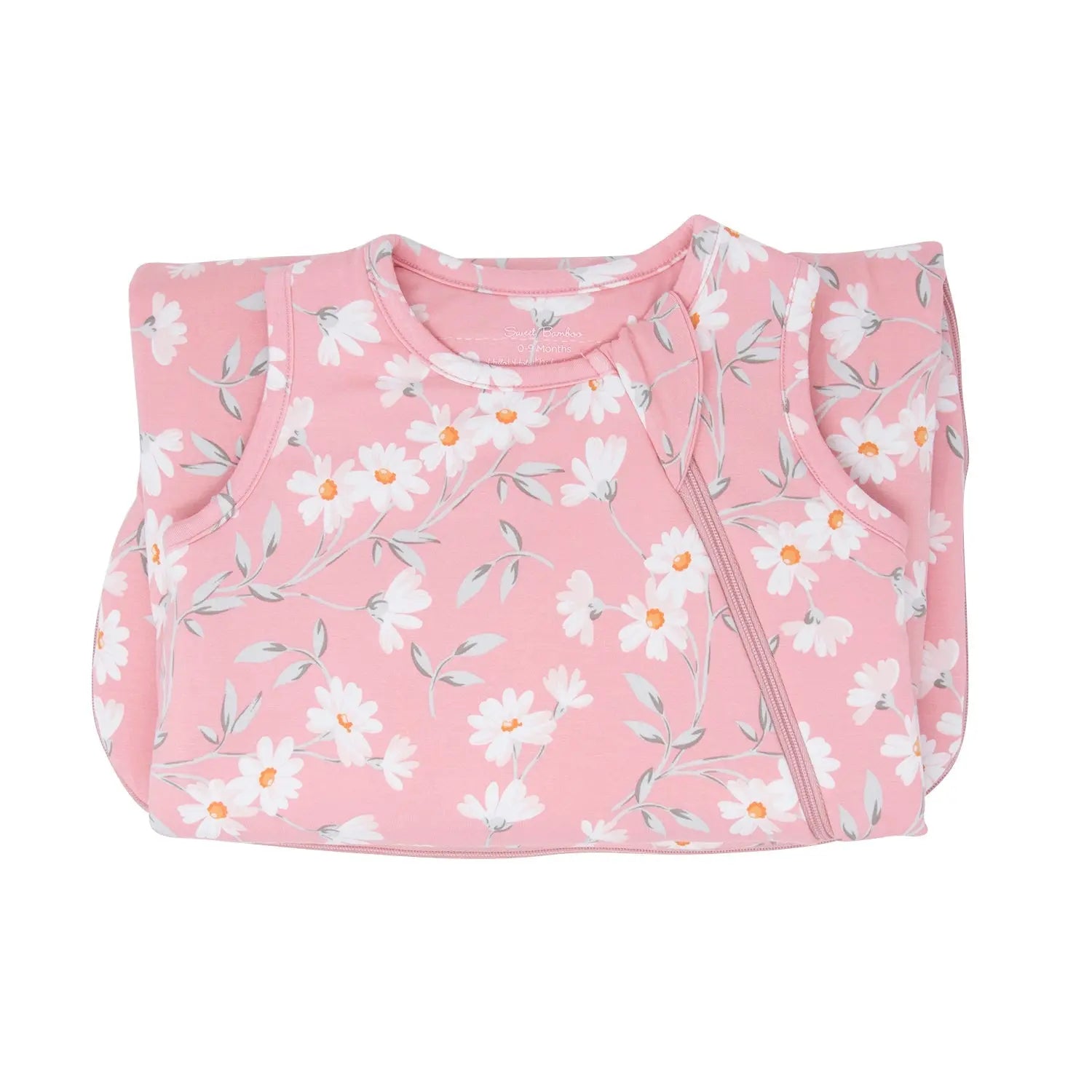 1.5 Tog Sleep Sack with Quilted Lining and 2-Way J Zipper for Size 0 to 9 Months Sweet Bamboo