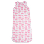 Sweet Bamboo Pink Elephant Sleep Sack with 2 Way Zipper for Babies 0 to 9 Months - Apparel & Accessories > Clothing > Baby & Toddler Clothing > Baby & Toddler Sleepwear Sleep Sacks