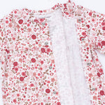 Serene Floral - Long Sleeve Ruffle Collar Romper by Angel Dear