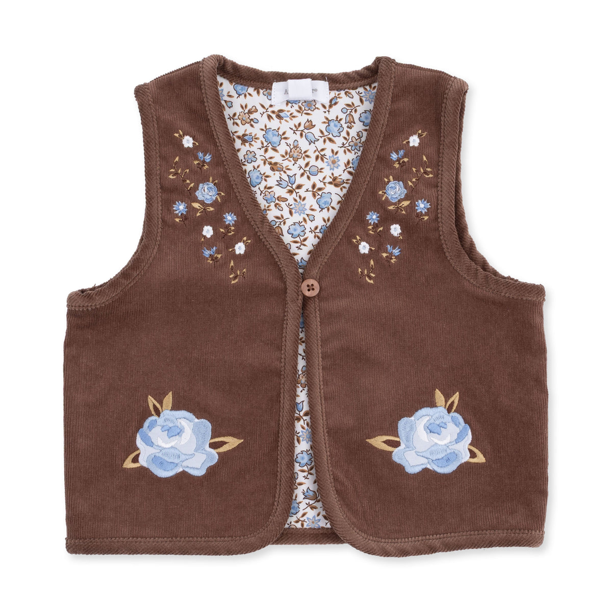 Hazel Floral - Vest with Lining by Angel Dear