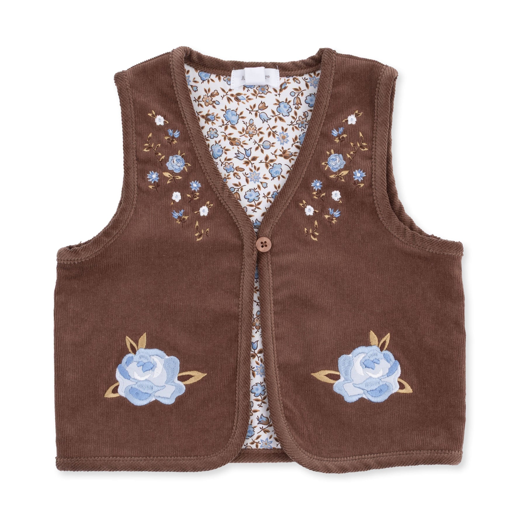 Hazel Floral - Vest with Lining by Angel Dear