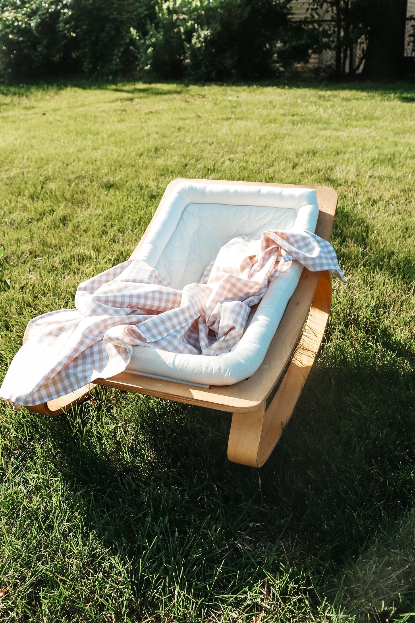 Haven Gingham Baby Blanket Soft Cotton Comfort For Sleep Little Mae & Co Everetts Place: Online Boutique