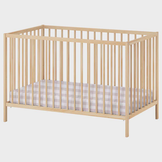 Haven Crib Sheet Gingham Print Cotton Knit 52x28 Inches Little Mae & Co Everetts Place: Online Boutique